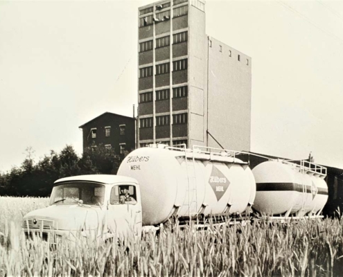 Silo-Gebäude, gebaut 1957 (Quelle Familie Hübers-Kemink)