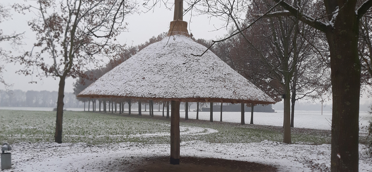 Der erste Schnee am neuen Strohbarg, F. Diersen