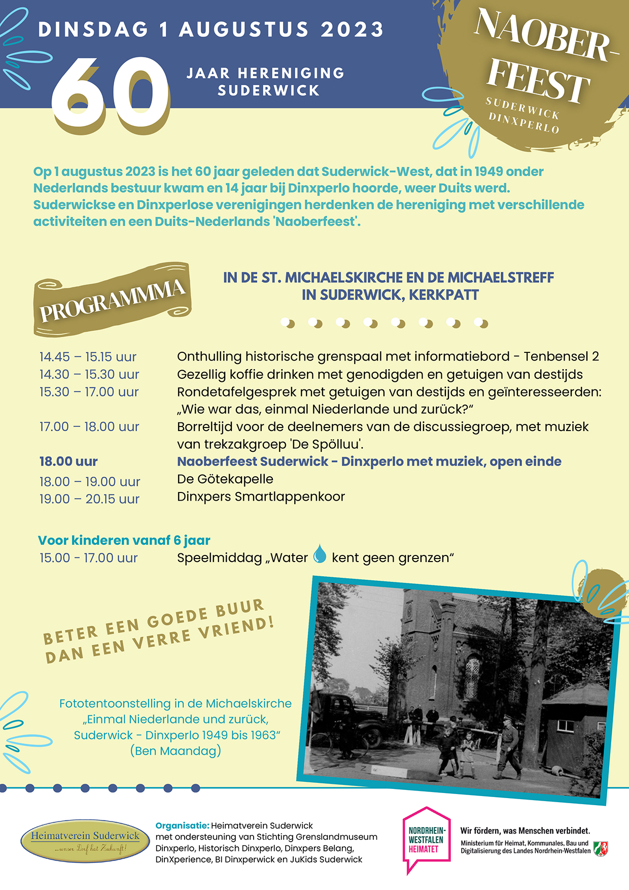 60 Jaar hereniging van Suderwick - flyer NL