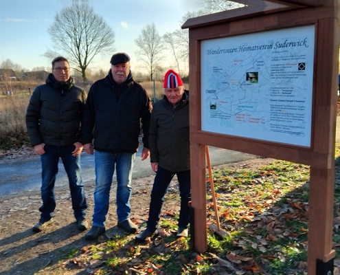 Hans de Lange (Mitte) ist zufrieden Hans de Lange (Mitte) ist zufrieden