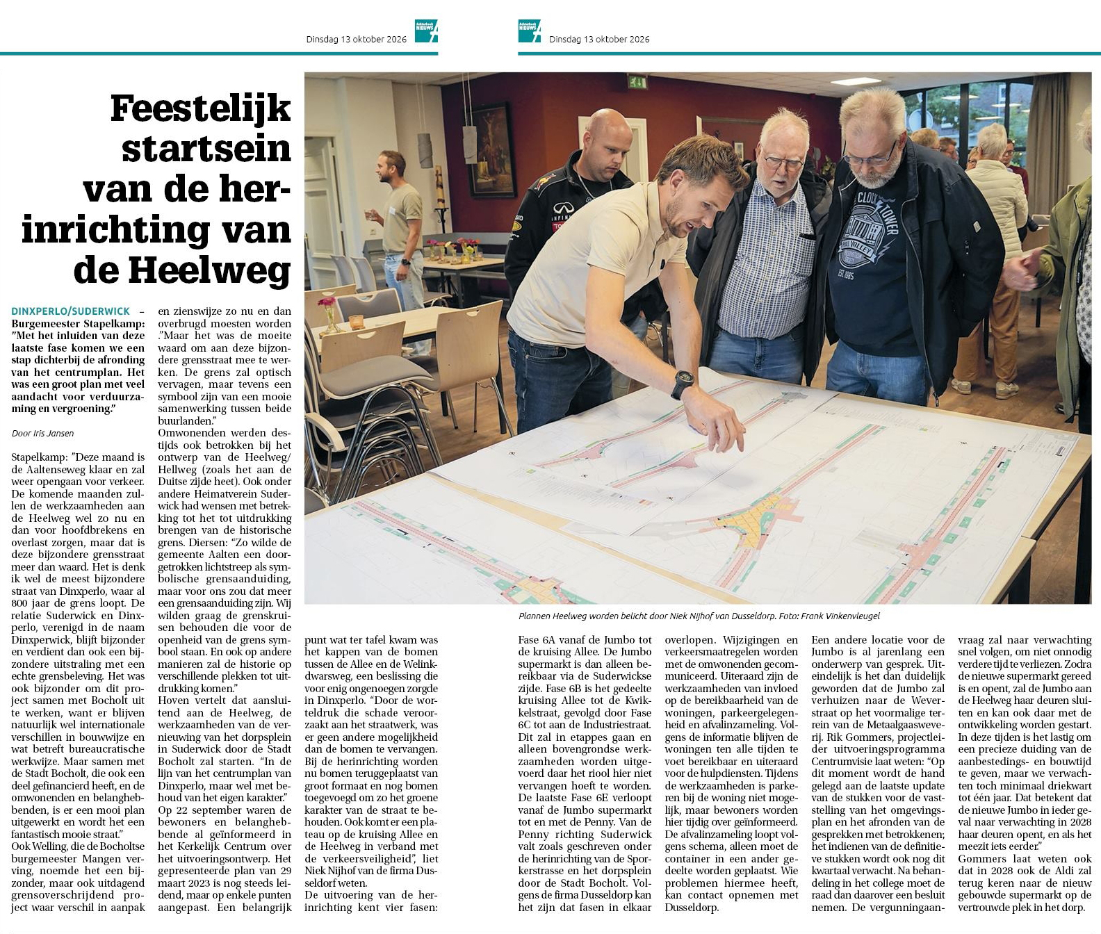 De Band - Feestelijk startsein van de herinrichting van de Heelweg